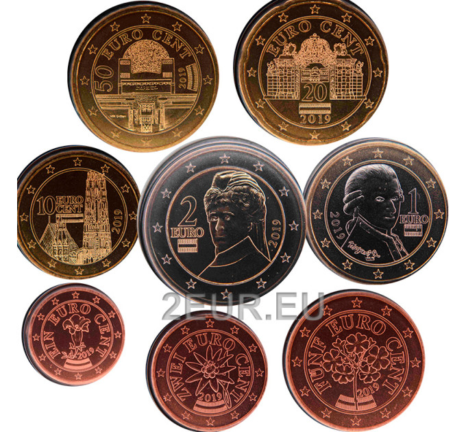 Austria UNC 2019 - Set di monete in euro