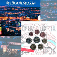 Belgium euro set BU 2021- Liège