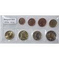 Belgium euro set UNC 2009 -2013 MIX