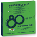 BENELUX euro set BU 2025 - 80 anni sulla strada della pace e della libertà sulla strada della liberazione dell'Europa
