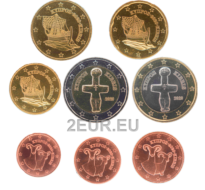 Cipro euro set UNC 2020