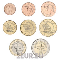 Cipro euro set UNC 2023