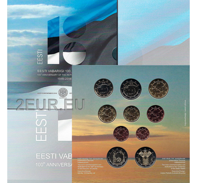 Estonia FDC 2018 - Serie di monete in euro