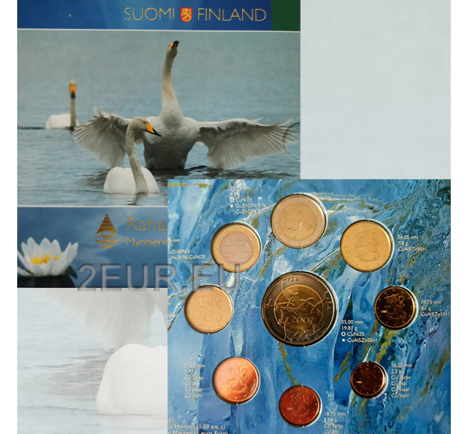 Finlandia euro set BU 2007 - 90 anni di indipendenza