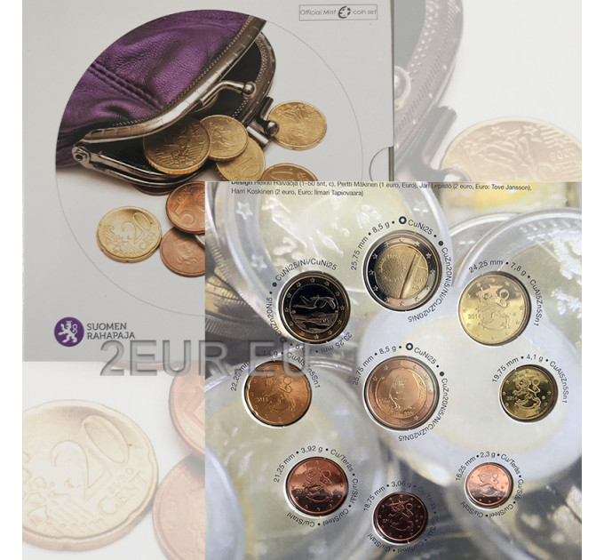 Finlandia euro set BU 2014 - Le monete in euro
