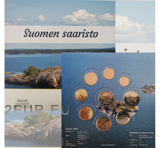 Finlandia euro set BU 2021 - Arcipelago finlandese