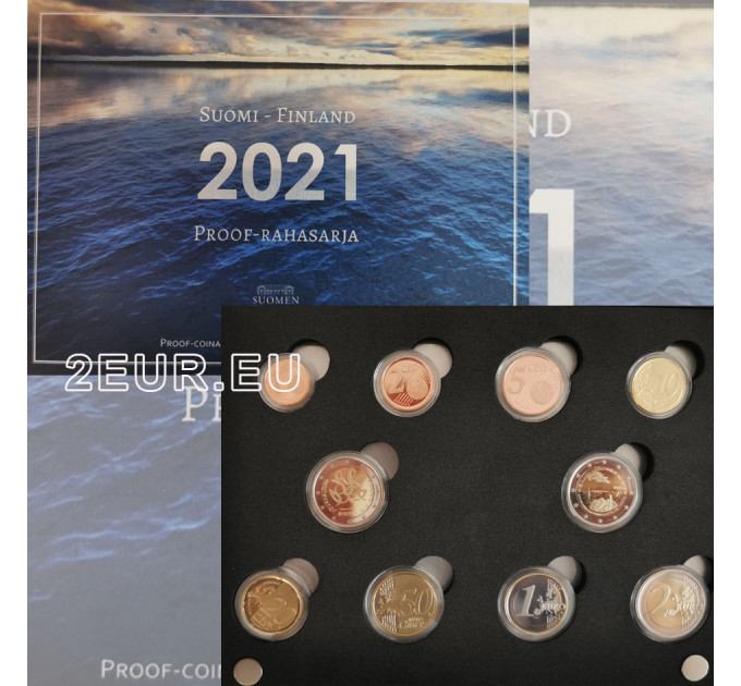 Finlandia PROOF Serie di monete in euro 2021