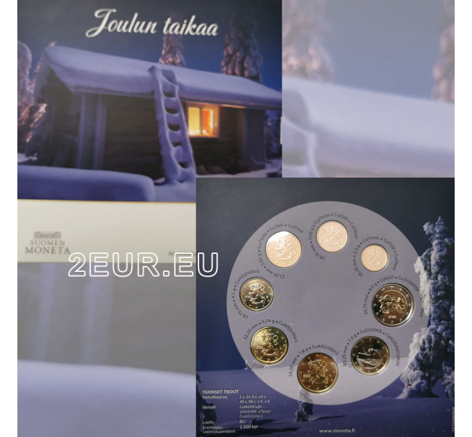 Finlandia euro set BU 2022 - Natale