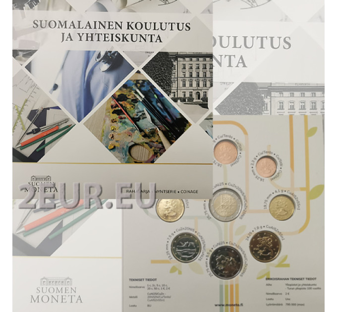 Finlandia euro set BU 2020 - Università e società