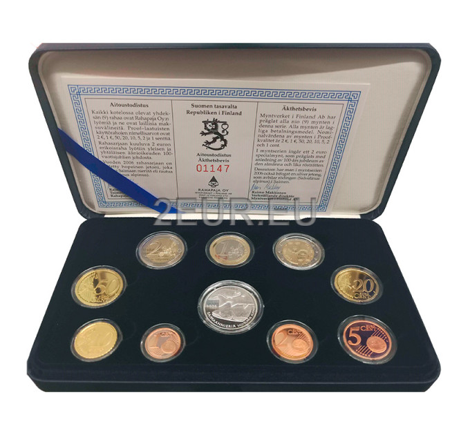 Finlandia Serie di monete in euro PROOF 2006