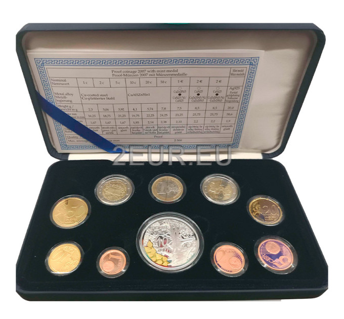 Finlandia Serie di monete in euro PROOF 2007