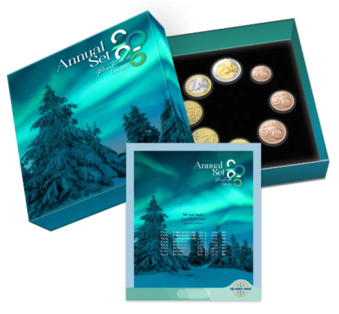 Finlandia PROOF Serie di monete in euro 2025