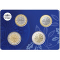 Francia FDC set 2022 - Set di monete in euro - Quadrittico - 1 e 2 Euro