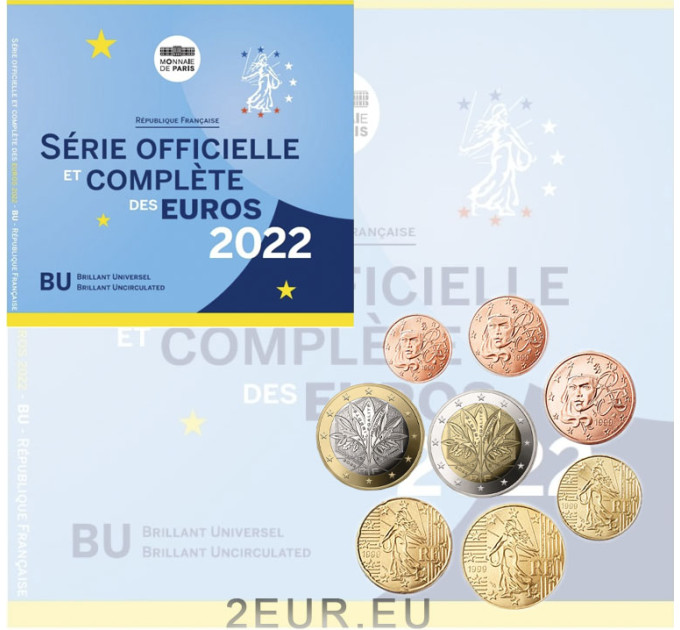 Francia FDC set 2022 - Set di monete in euro