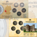  Germania 2 Set di monete in euro FDC 2017 - Renania-Palatinato - ADFGJ