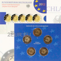 Germania 2 euro proof 2012 – 10 anni di euro contante