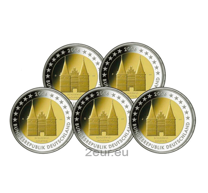 Germania 2 euro UNC 2006 - Schleswig-Holstein - ADFGJ