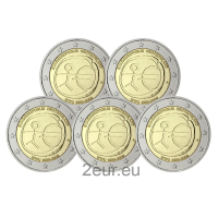 Germania 2 euro UNC 2009 - 10 Anni Euro - ADFGJ