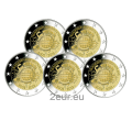 Germania 2 euro UNC 2012 - 10 anni di contanti in euro - ADFGJ