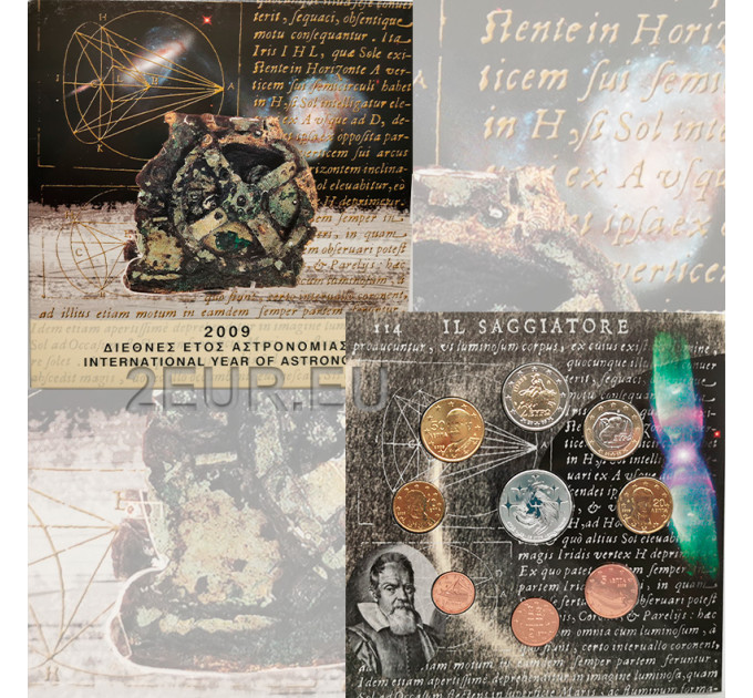 Grecia 2009 - euro set BU - Anno Internazionale dell'Astronomia