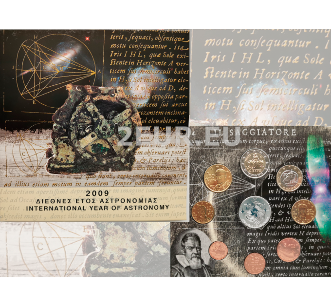 Grecia euro set BU 2009 - euro set BU - Anno Internazionale dell'Astronomia