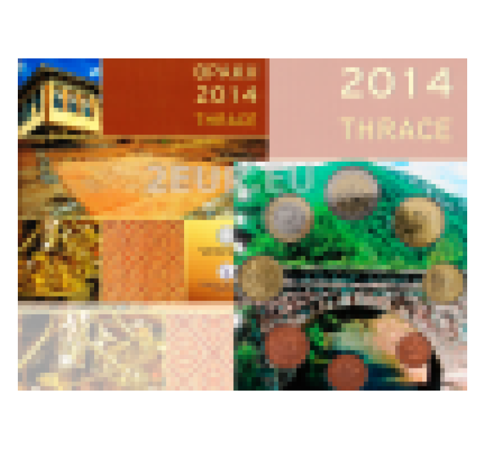 Grecia euro set BU 2014 - euro set BU - Tracia