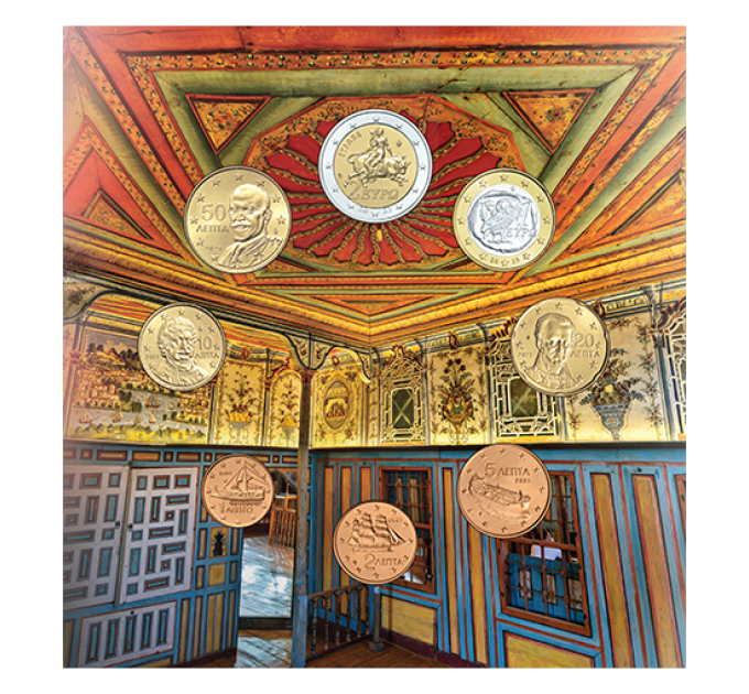 Grecia euro set BU 2025 - TURISMO GRECO - TESSALIA