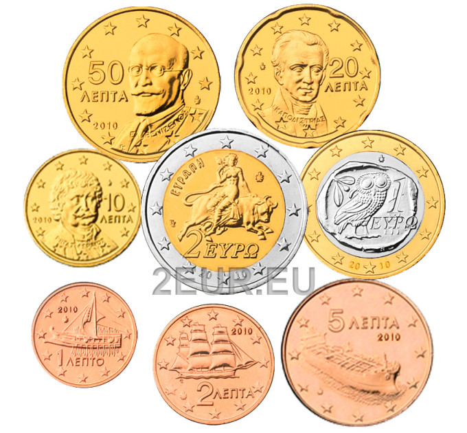 Grecia euro set UNC 2010 