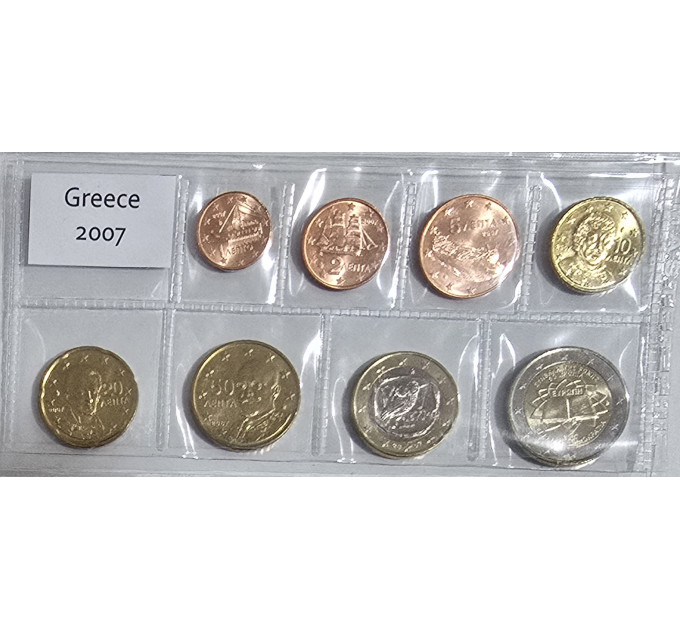 Grecia euro set UNC 2007