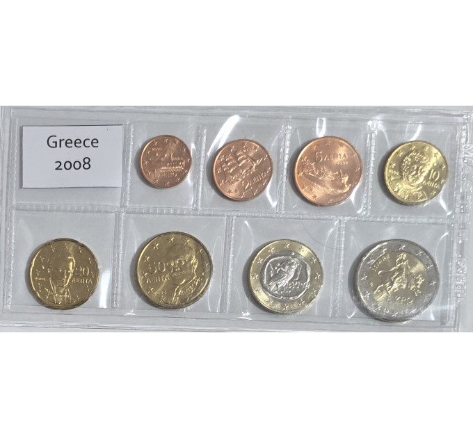 Grecia euro set UNC 2008
