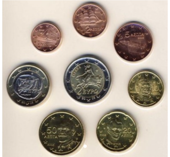 Grecia euro set UNC 2005