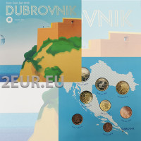 Croazia euro set BU 2023 - Dubrovnik