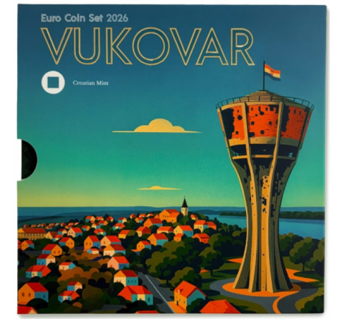 Croazia euro set BU 2026 - Vukovar