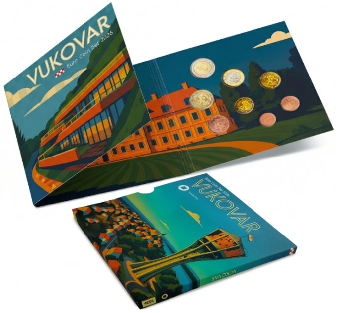 Croazia euro set BU 2026 - Vukovar