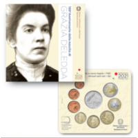 Italy 2021 - Euro Set BU + argento - Grazia Deledda