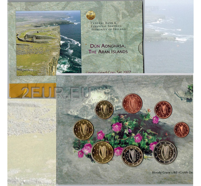 Irlanda euro set BU 2007 – Dun Aonghasa
