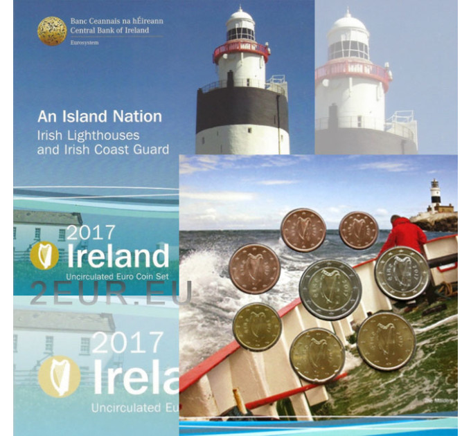 Irlanda euro set BU 2017 - Fari e Guardia Costiera