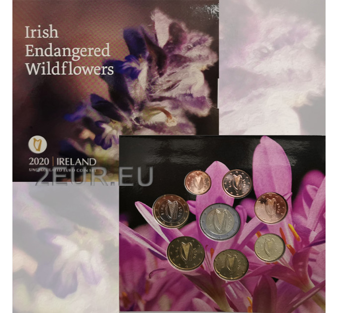 Irlanda euro set BU 2020 - Fiori selvatici irlandesi in via di estinzione