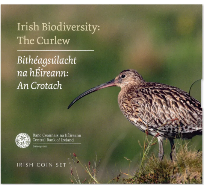 Irlanda euro set BU 2024 - Bio-Diversità - Il chiurlo