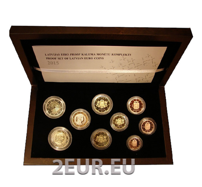 Lettonia 2015 - Euro set PROOF - Presidenza lettone del Consiglio dell'UE