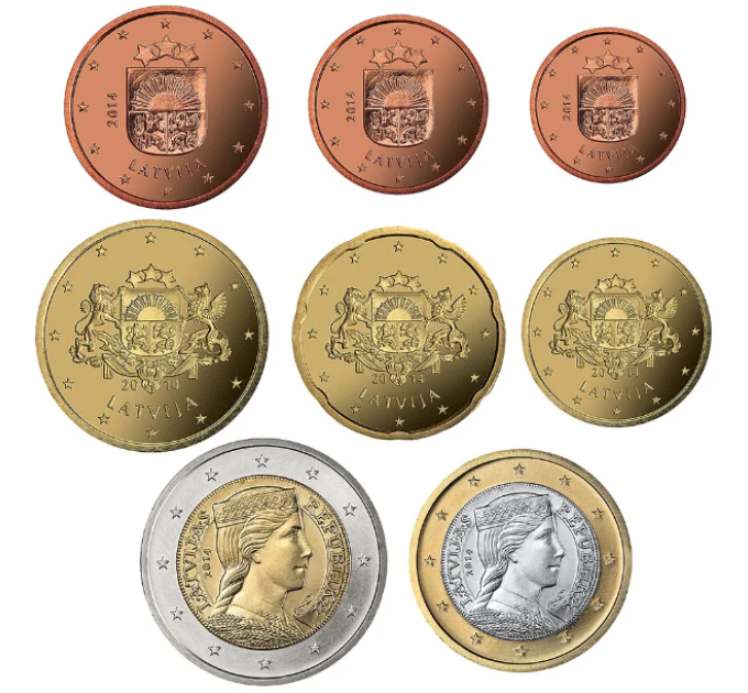 Lettonia 2014 - Euro set UNC