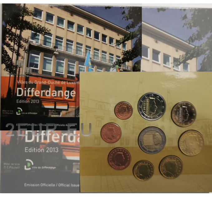 Lussemburgo euro set BU 2013 - Città di Differdange
