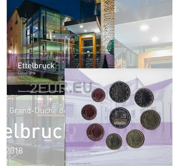 Lussemburgo euro set BU 2018 - Città di Ettelbruck