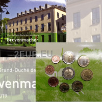 Lussemburgo euro set BU 2019 - Grevenmacher + 2 euro Sharlotte