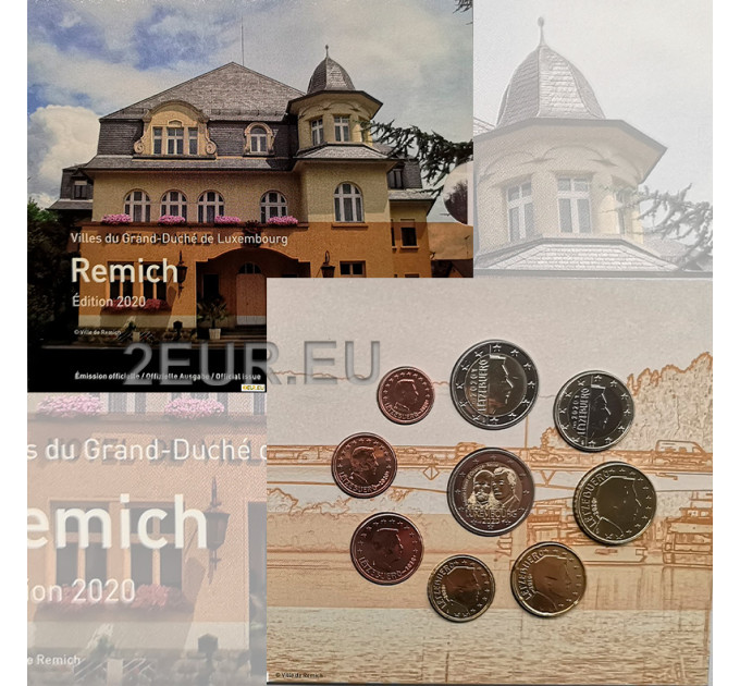 Lussemburgo euro set BU 2020 - Città di Remich