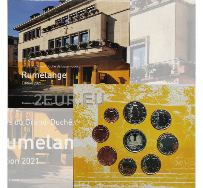 Lussemburgo euro set BU 2021 - Città di Rumelange
