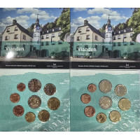 Lussemburgo euro set BU 2022 - Vianden - 50 anni di bandiera lussemburghese