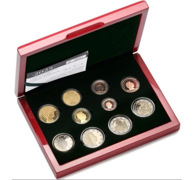 Lussemburgo 2 euro Proof 2024 - 2025 + set di monete in euro 2025