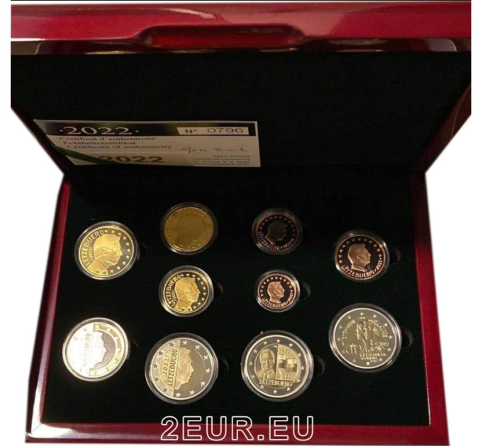 Lussemburgo Serie di monete in euro Proof 2022