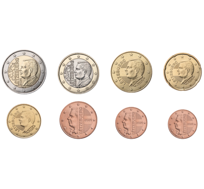 Lussemburgo Serie di monete in euro UNC 2026